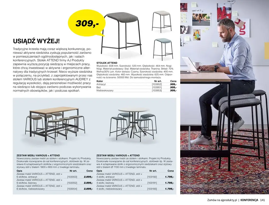 AJ Produkty - gazetka promocyjna Konferencja - katalog jesień od środy 01.09 do poniedziałku 31.01 - strona 14