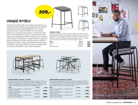 AJ Produkty - gazetka promocyjna Konferencja - katalog jesień od środy 01.09 do poniedziałku 31.01 - strona 14 AJ Produkty - gazetka promocyjna Konferencja - katalog jesień od środy 01.09 do poniedziałku 31.01 - strona 14