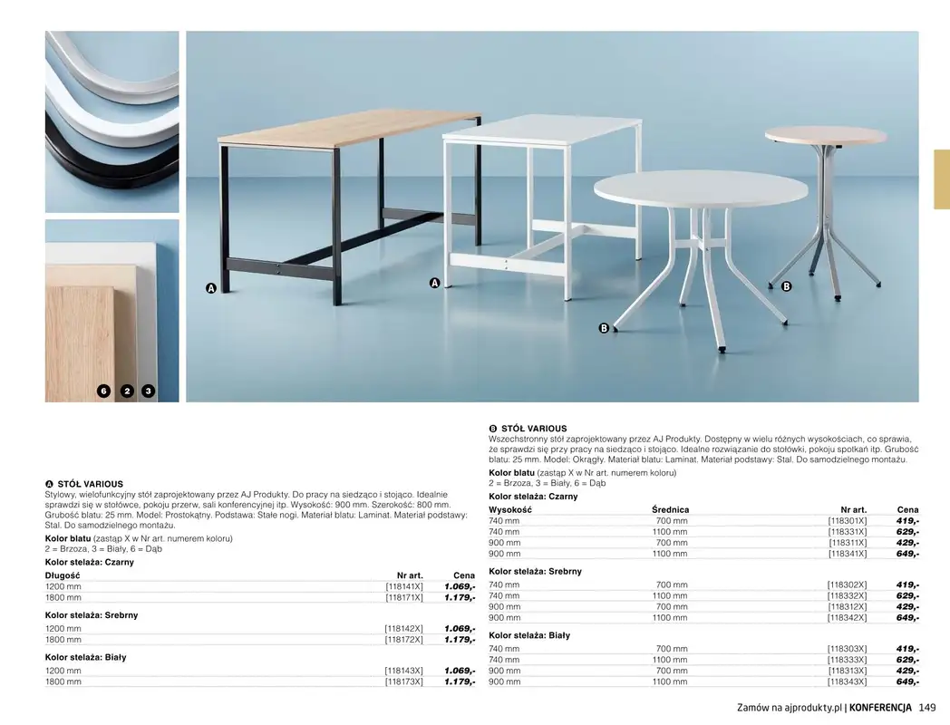 AJ Produkty - gazetka promocyjna Konferencja - katalog jesień od środy 01.09 do poniedziałku 31.01 - strona 22