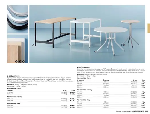 AJ Produkty - gazetka promocyjna Konferencja - katalog jesień od środy 01.09 do poniedziałku 31.01 - strona 22 AJ Produkty - gazetka promocyjna Konferencja - katalog jesień od środy 01.09 do poniedziałku 31.01 - strona 22