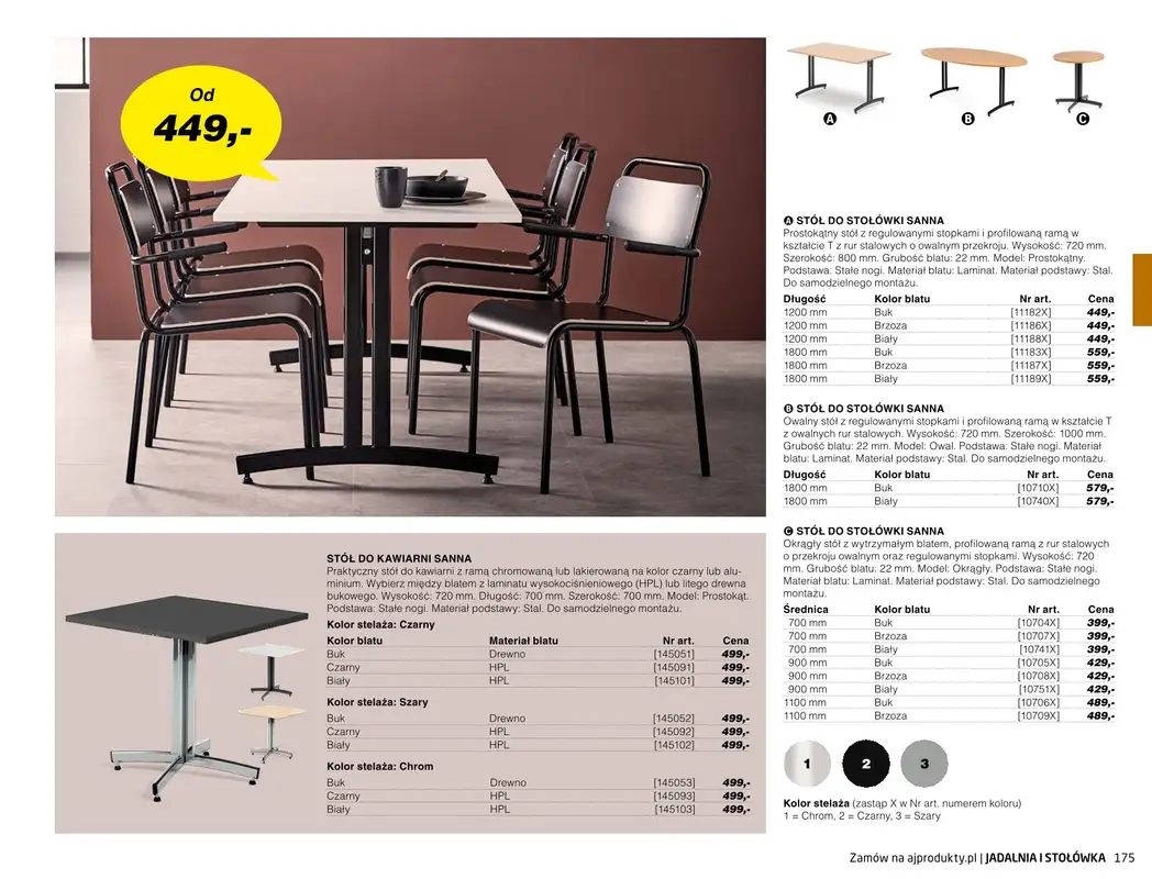 AJ Produkty - gazetka promocyjna Stołówka - katalog jesień od środy 01.09 do poniedziałku 31.01 - strona 22