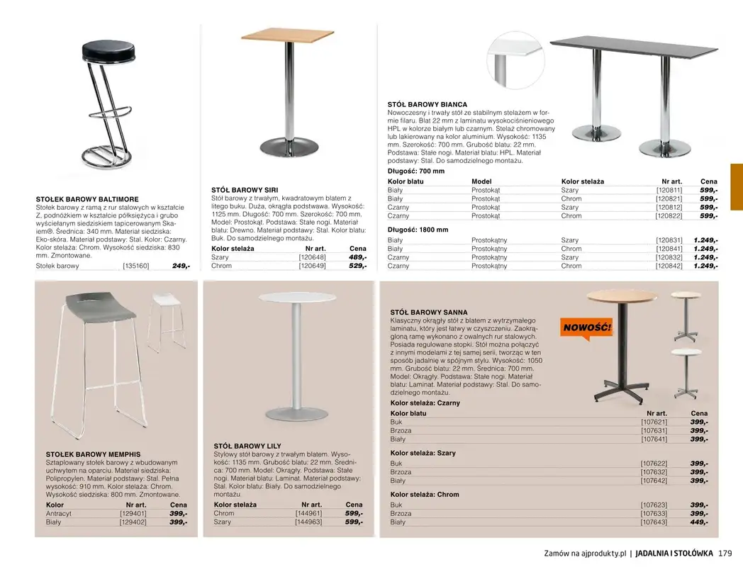 AJ Produkty - gazetka promocyjna Stołówka - katalog jesień od środy 01.09 do poniedziałku 31.01 - strona 26