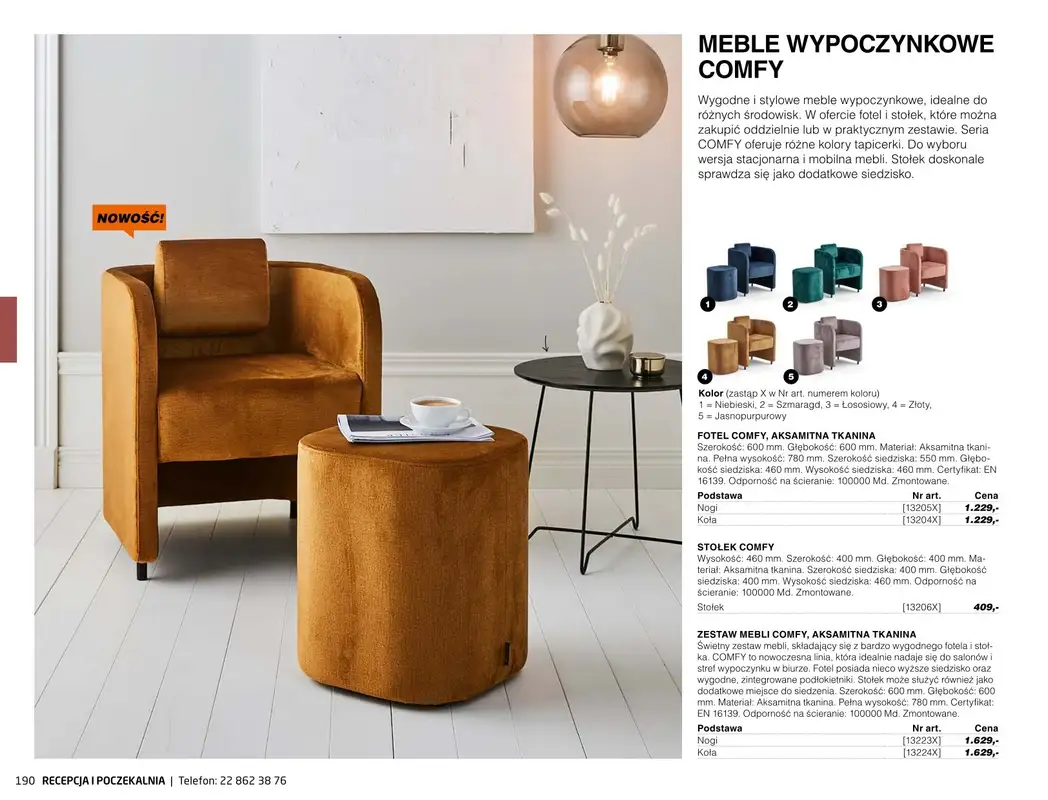 AJ Produkty - gazetka promocyjna Recepcja i poczekalnia - katalog jesień od środy 01.09 do poniedziałku 31.01 - strona 5