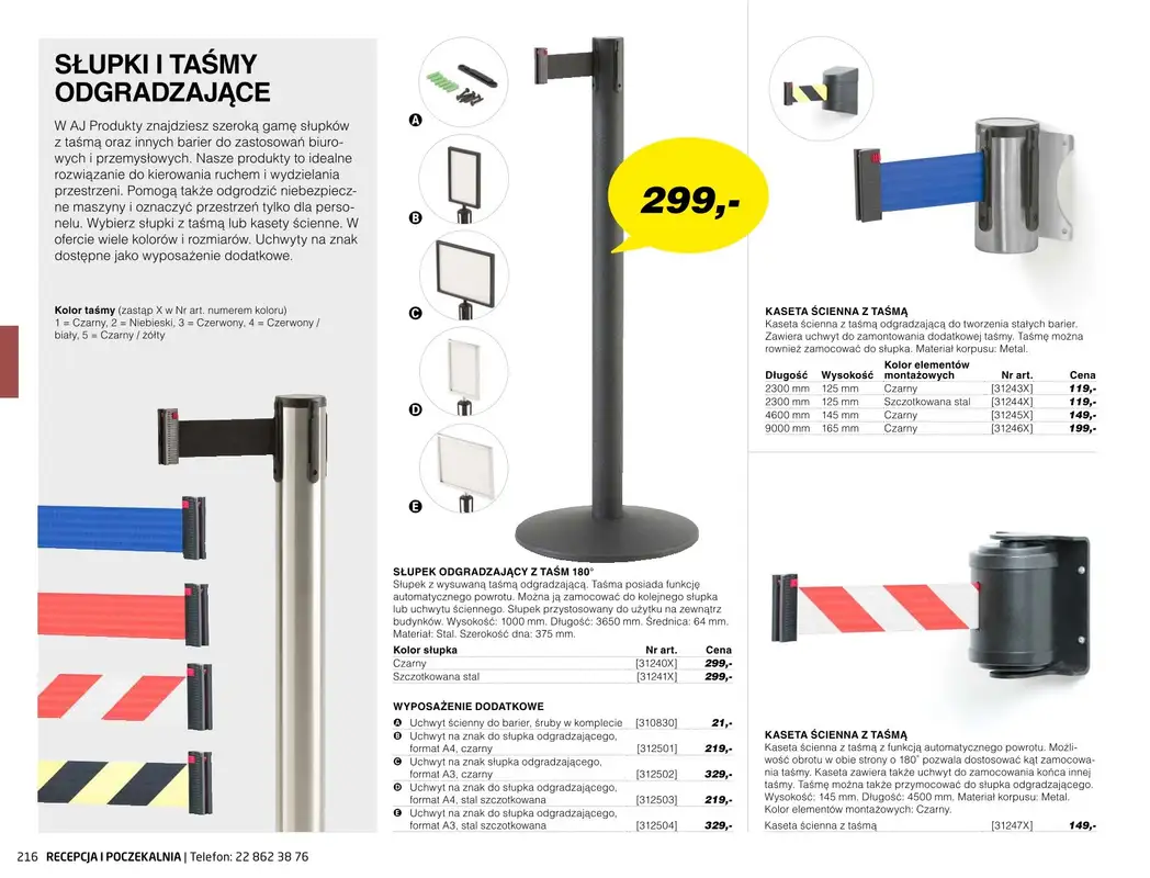 AJ Produkty - gazetka promocyjna Recepcja i poczekalnia - katalog jesień od środy 01.09 do poniedziałku 31.01 - strona 31