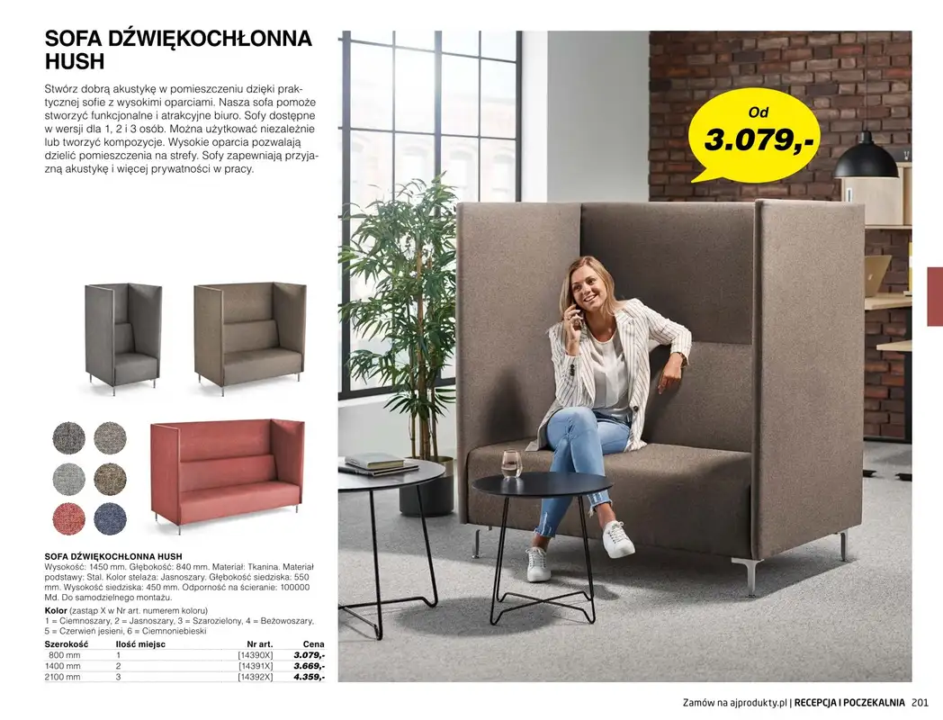 AJ Produkty - gazetka promocyjna Recepcja i poczekalnia - katalog jesień od środy 01.09 do poniedziałku 31.01 - strona 16