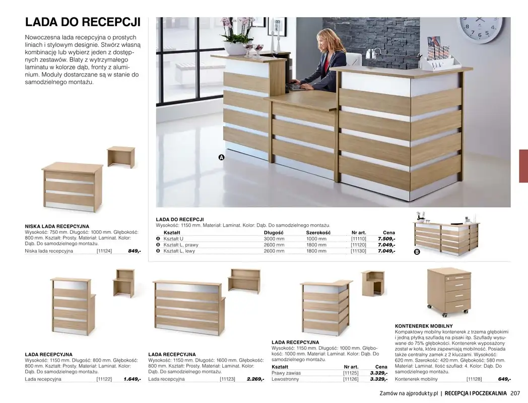 AJ Produkty - gazetka promocyjna Recepcja i poczekalnia - katalog jesień od środy 01.09 do poniedziałku 31.01 - strona 22
