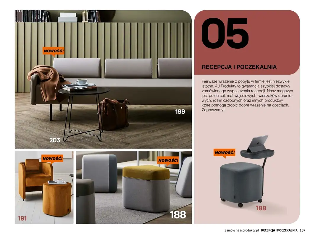AJ Produkty - gazetka promocyjna Recepcja i poczekalnia - katalog jesień od środy 01.09 do poniedziałku 31.01 - strona 2