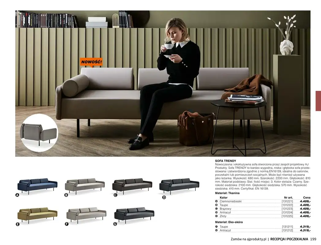 AJ Produkty - gazetka promocyjna Recepcja i poczekalnia - katalog jesień od środy 01.09 do poniedziałku 31.01 - strona 14