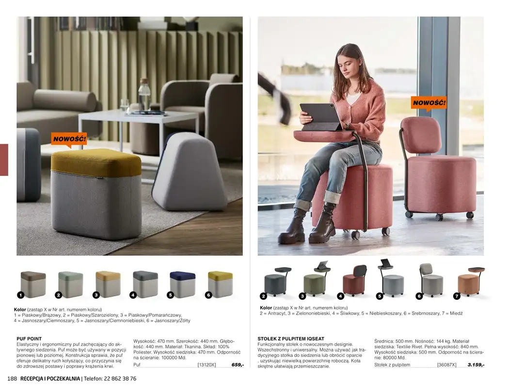 AJ Produkty - gazetka promocyjna Recepcja i poczekalnia - katalog jesień od środy 01.09 do poniedziałku 31.01 - strona 3