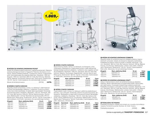 AJ Produkty - gazetka promocyjna Transport i podnoszenie - katalog jesień od środy 01.09 do poniedziałku 31.01 - strona 22 AJ Produkty - gazetka promocyjna Transport i podnoszenie - katalog jesień od środy 01.09 do poniedziałku 31.01 - strona 22