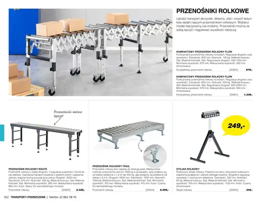 AJ Produkty - gazetka promocyjna Transport i podnoszenie - katalog jesień od środy 01.09 do poniedziałku 31.01 - strona 47 AJ Produkty - gazetka promocyjna Transport i podnoszenie - katalog jesień od środy 01.09 do poniedziałku 31.01 - strona 47
