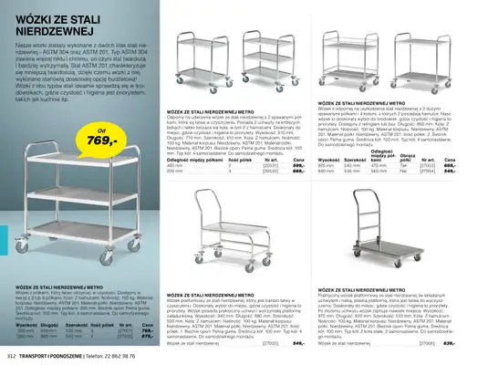 AJ Produkty - gazetka promocyjna Transport i podnoszenie - katalog jesień od środy 01.09 do poniedziałku 31.01 - strona 7 AJ Produkty - gazetka promocyjna Transport i podnoszenie - katalog jesień od środy 01.09 do poniedziałku 31.01 - strona 7