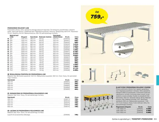 AJ Produkty - gazetka promocyjna Transport i podnoszenie - katalog jesień od środy 01.09 do poniedziałku 31.01 - strona 48 AJ Produkty - gazetka promocyjna Transport i podnoszenie - katalog jesień od środy 01.09 do poniedziałku 31.01 - strona 48
