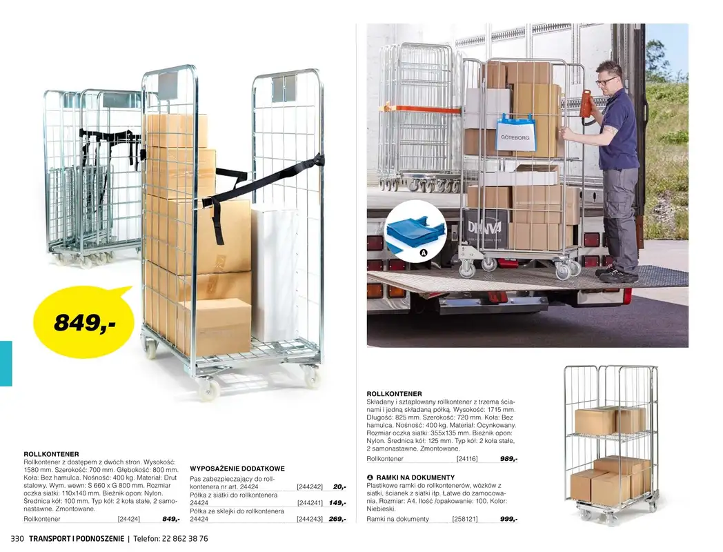 AJ Produkty - gazetka promocyjna Transport i podnoszenie - katalog jesień od środy 01.09 do poniedziałku 31.01 - strona 25