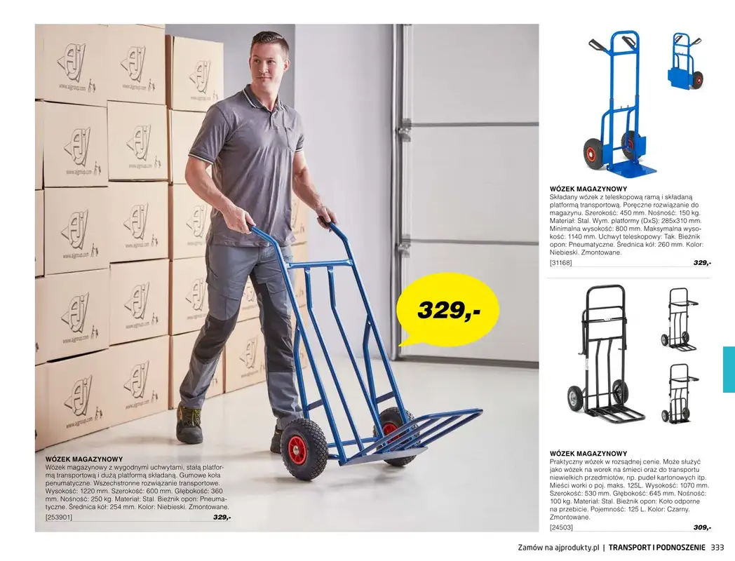 AJ Produkty - gazetka promocyjna Transport i podnoszenie - katalog jesień od środy 01.09 do poniedziałku 31.01 - strona 28