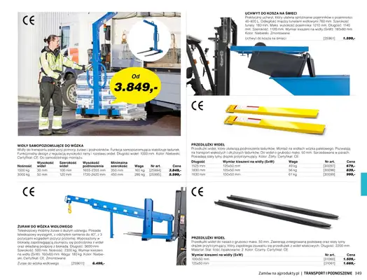 AJ Produkty - gazetka promocyjna Transport i podnoszenie - katalog jesień od środy 01.09 do poniedziałku 31.01 - strona 44 AJ Produkty - gazetka promocyjna Transport i podnoszenie - katalog jesień od środy 01.09 do poniedziałku 31.01 - strona 44