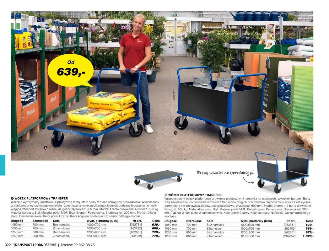 AJ Produkty - gazetka promocyjna Transport i podnoszenie - katalog jesień od środy 01.09 do poniedziałku 31.01 - strona 17