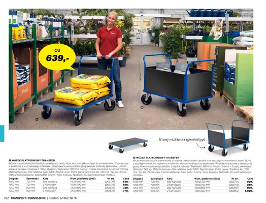 AJ Produkty - gazetka promocyjna Transport i podnoszenie - katalog jesień od środy 01.09 do poniedziałku 31.01 - strona 17 AJ Produkty - gazetka promocyjna Transport i podnoszenie - katalog jesień od środy 01.09 do poniedziałku 31.01 - strona 17