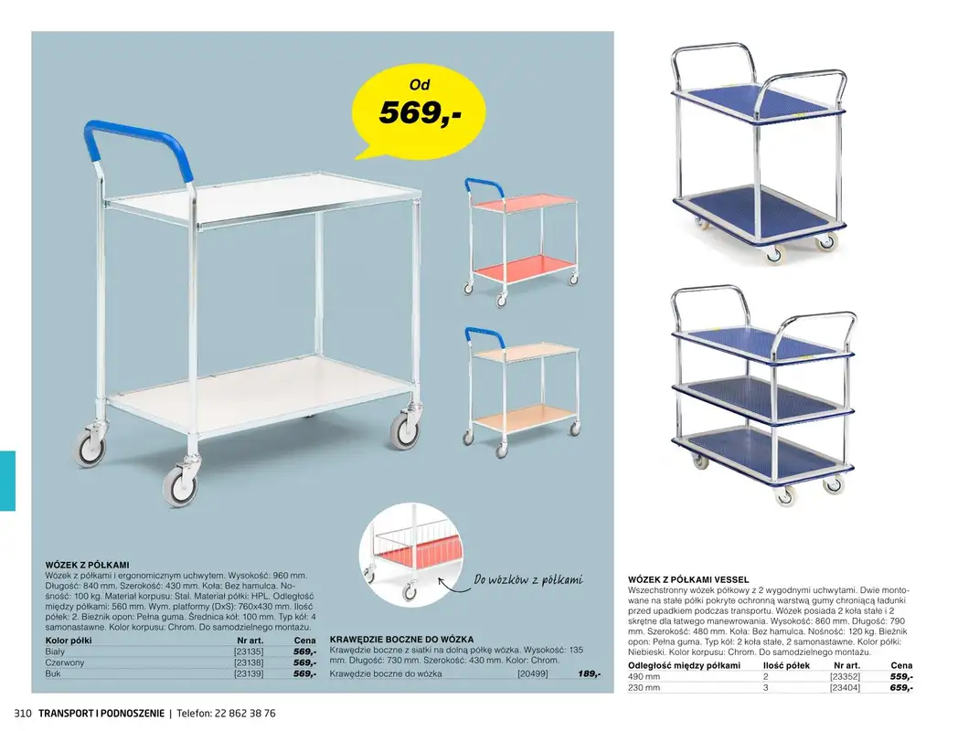 AJ Produkty - gazetka promocyjna Transport i podnoszenie - katalog jesień od środy 01.09 do poniedziałku 31.01 - strona 5