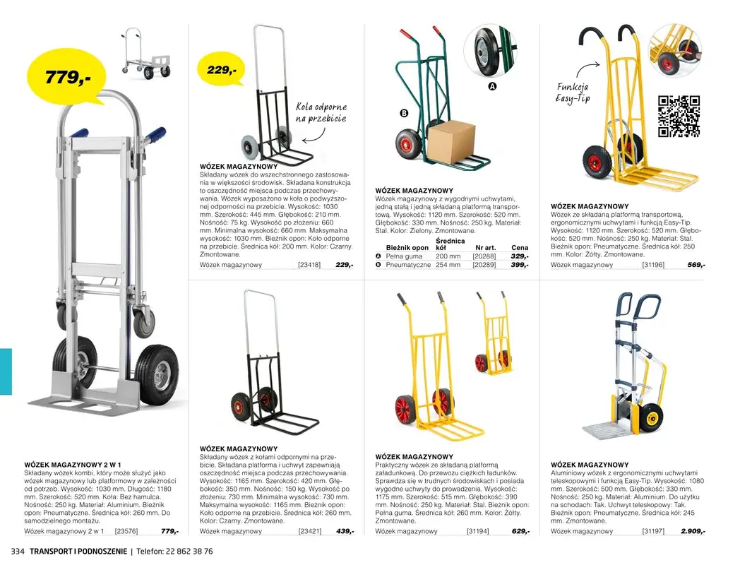 AJ Produkty - gazetka promocyjna Transport i podnoszenie - katalog jesień od środy 01.09 do poniedziałku 31.01 - strona 29