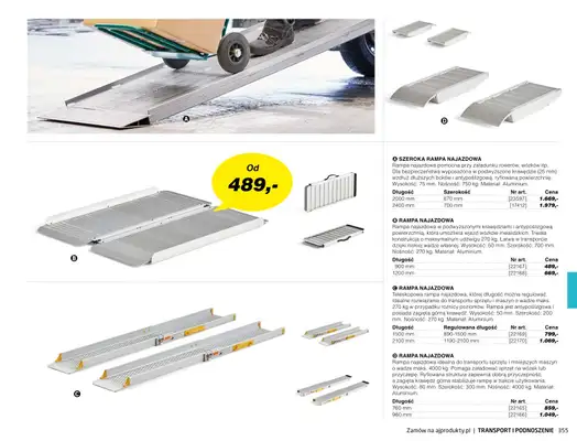 AJ Produkty - gazetka promocyjna Transport i podnoszenie - katalog jesień od środy 01.09 do poniedziałku 31.01 - strona 50 AJ Produkty - gazetka promocyjna Transport i podnoszenie - katalog jesień od środy 01.09 do poniedziałku 31.01 - strona 50