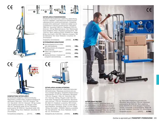 AJ Produkty - gazetka promocyjna Transport i podnoszenie - katalog jesień od środy 01.09 do poniedziałku 31.01 - strona 40 AJ Produkty - gazetka promocyjna Transport i podnoszenie - katalog jesień od środy 01.09 do poniedziałku 31.01 - strona 40