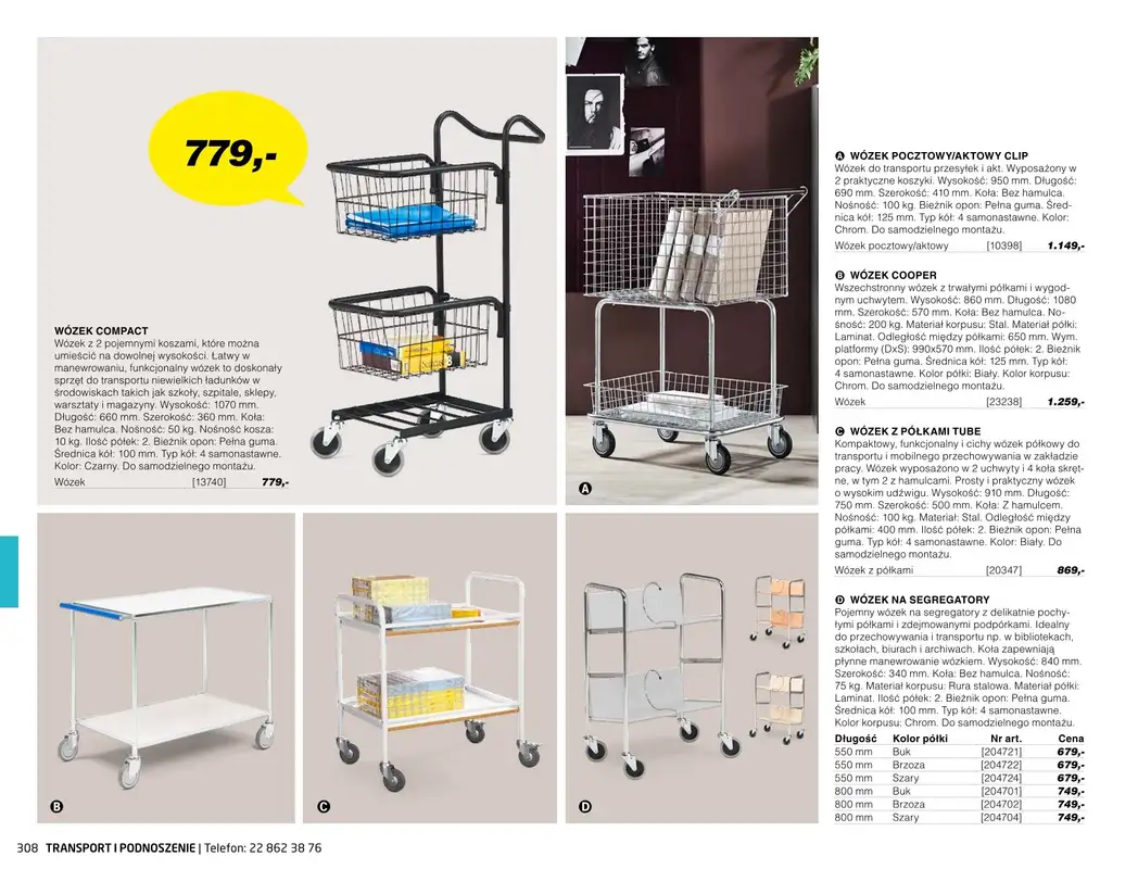 AJ Produkty - gazetka promocyjna Transport i podnoszenie - katalog jesień od środy 01.09 do poniedziałku 31.01 - strona 3