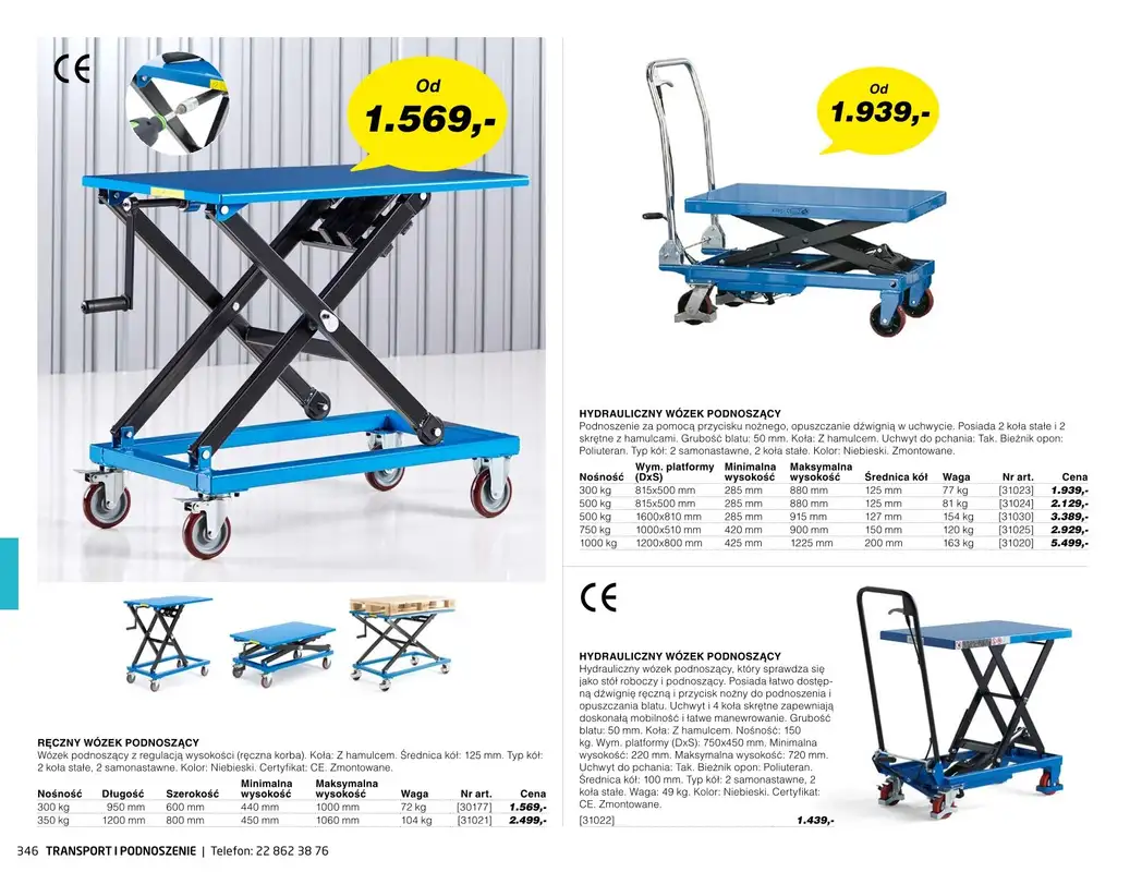 AJ Produkty - gazetka promocyjna Transport i podnoszenie - katalog jesień od środy 01.09 do poniedziałku 31.01 - strona 41