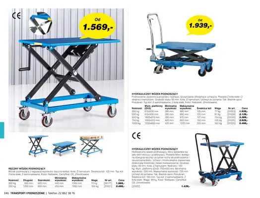 AJ Produkty - gazetka promocyjna Transport i podnoszenie - katalog jesień od środy 01.09 do poniedziałku 31.01 - strona 41 AJ Produkty - gazetka promocyjna Transport i podnoszenie - katalog jesień od środy 01.09 do poniedziałku 31.01 - strona 41
