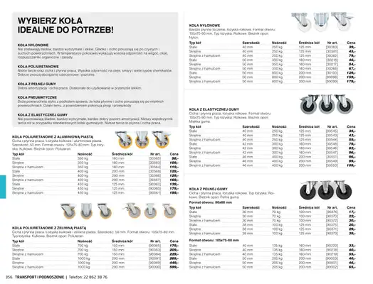 AJ Produkty - gazetka promocyjna Transport i podnoszenie - katalog jesień od środy 01.09 do poniedziałku 31.01 - strona 51 AJ Produkty - gazetka promocyjna Transport i podnoszenie - katalog jesień od środy 01.09 do poniedziałku 31.01 - strona 51