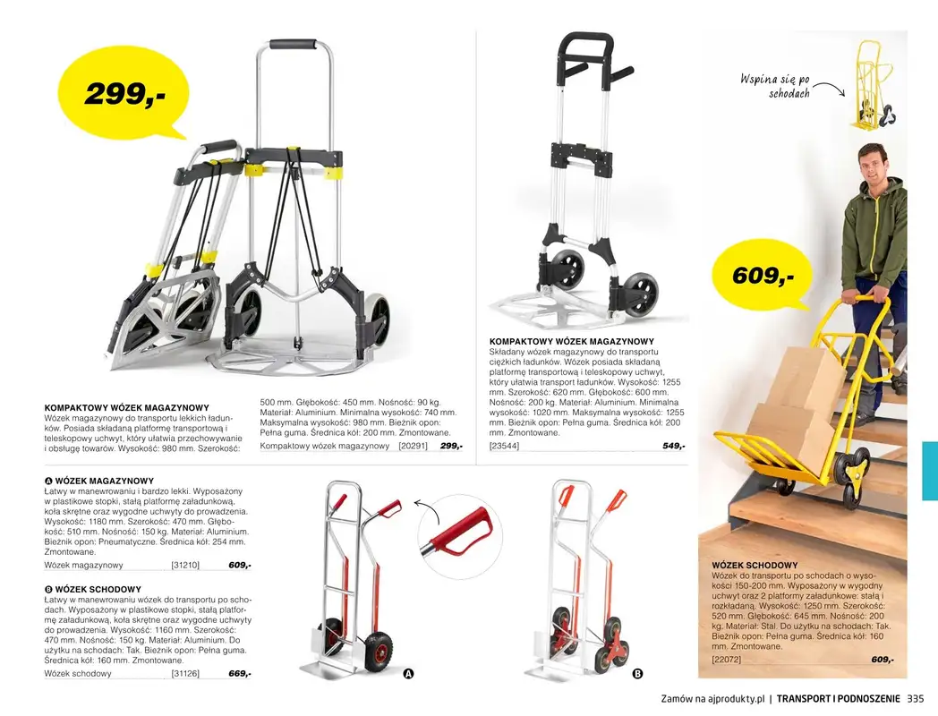 AJ Produkty - gazetka promocyjna Transport i podnoszenie - katalog jesień od środy 01.09 do poniedziałku 31.01 - strona 30