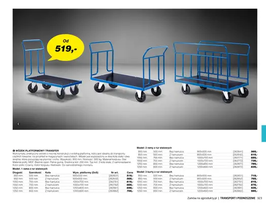 AJ Produkty - gazetka promocyjna Transport i podnoszenie - katalog jesień od środy 01.09 do poniedziałku 31.01 - strona 18 AJ Produkty - gazetka promocyjna Transport i podnoszenie - katalog jesień od środy 01.09 do poniedziałku 31.01 - strona 18