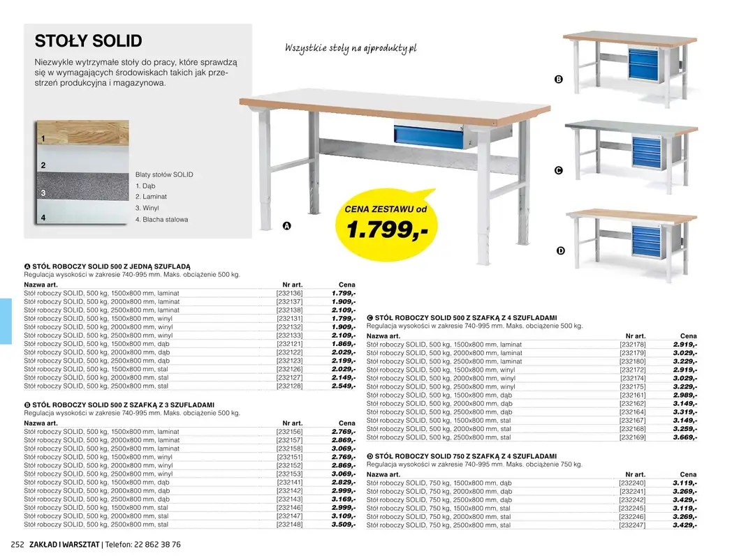AJ Produkty - gazetka promocyjna Zakład i warsztat - katalog jesień od środy 01.09 do poniedziałku 31.01 - strona 10