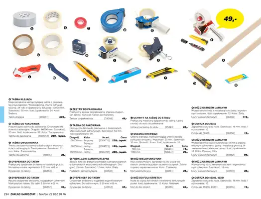 AJ Produkty - gazetka promocyjna Zakład i warsztat - katalog jesień od środy 01.09 do poniedziałku 31.01 - strona 52 AJ Produkty - gazetka promocyjna Zakład i warsztat - katalog jesień od środy 01.09 do poniedziałku 31.01 - strona 52