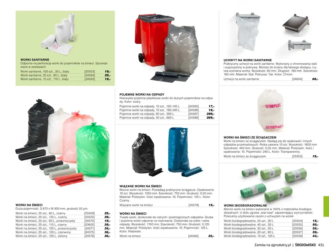 AJ Produkty - gazetka promocyjna Środowisko - katalog jesień od środy 01.09 do poniedziałku 31.01 - strona 22