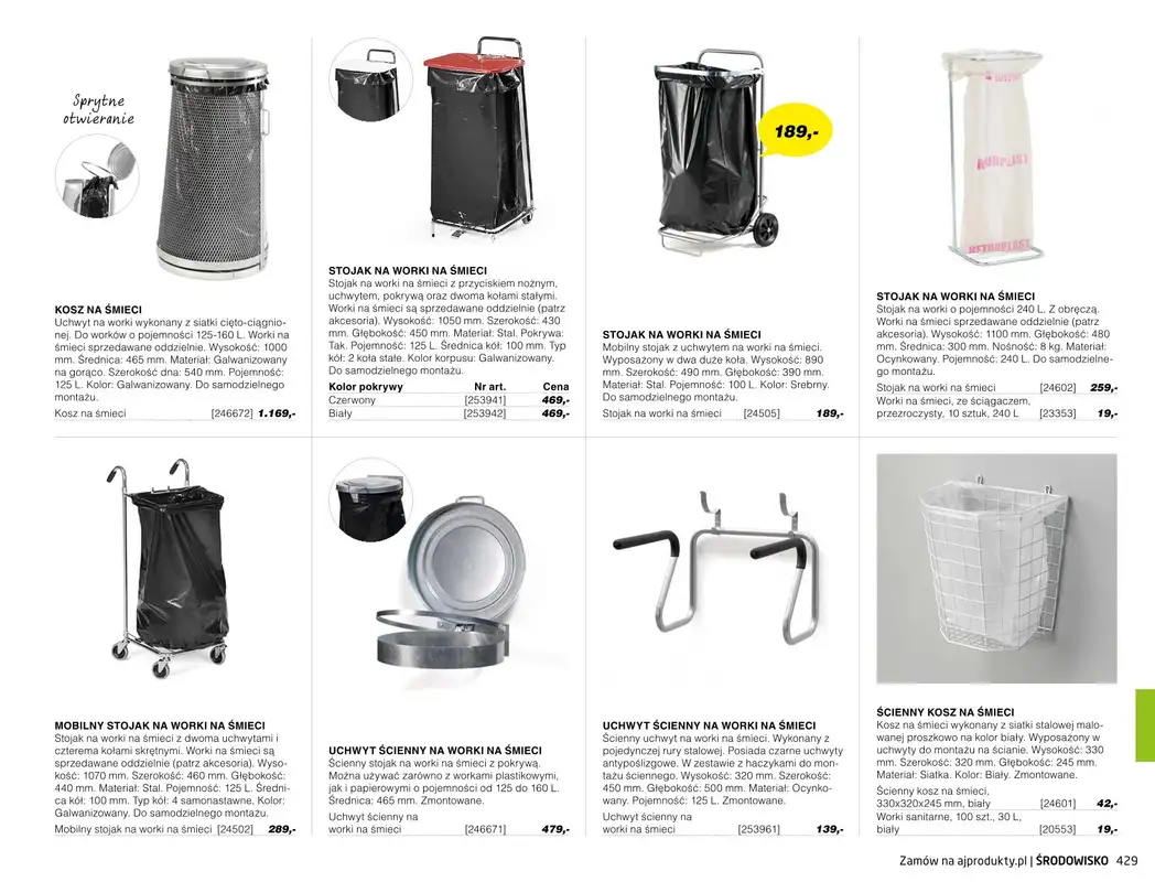 AJ Produkty - gazetka promocyjna Środowisko - katalog jesień od środy 01.09 do poniedziałku 31.01 - strona 20