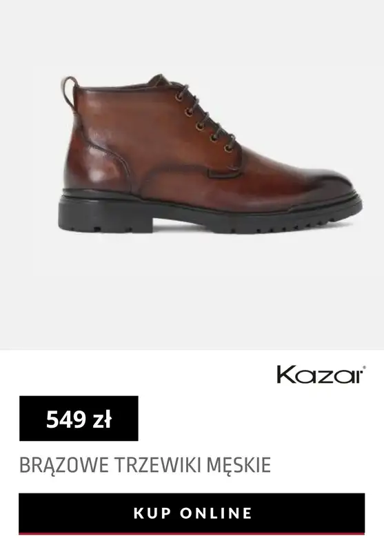 Kazar - gazetka promocyjna Buty męskie z nowej kolekcji od 499 zł od środy 06.10  - strona 4
