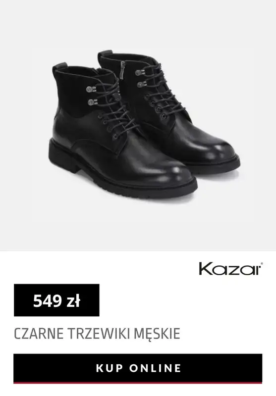 Kazar - gazetka promocyjna Buty męskie z nowej kolekcji od 499 zł od środy 06.10  - strona 5