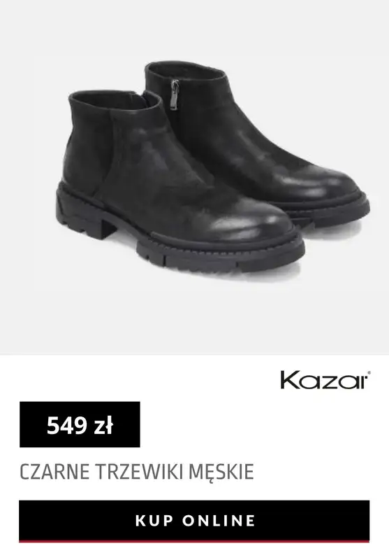 Kazar - gazetka promocyjna Buty męskie z nowej kolekcji od 499 zł od środy 06.10  - strona 3