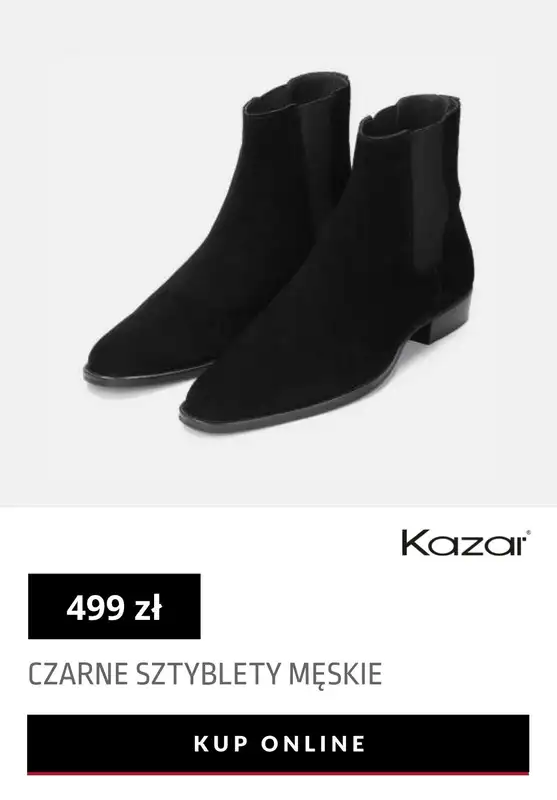 Kazar - gazetka promocyjna Buty męskie z nowej kolekcji od 499 zł od środy 06.10  - strona 8