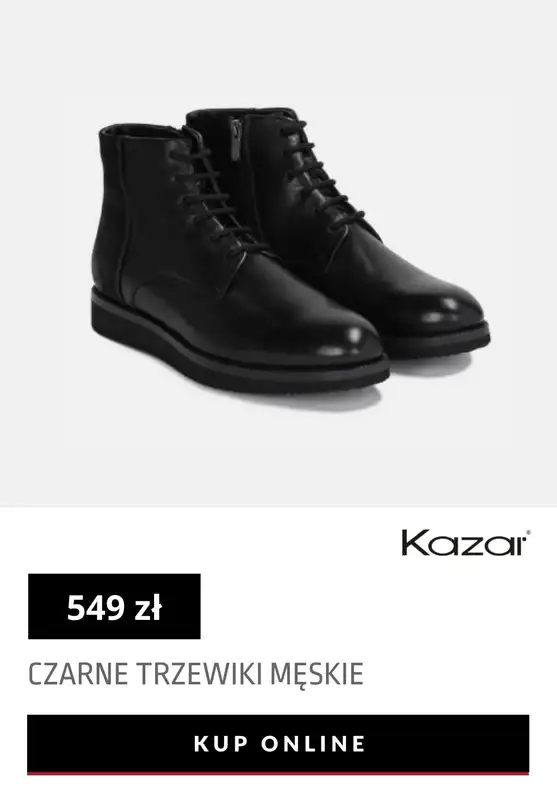 Kazar - gazetka promocyjna Buty męskie z nowej kolekcji od 499 zł od środy 06.10  - strona 6