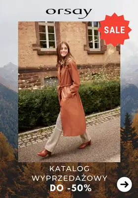 Orsay - gazetka promocyjna Katalog wyprzedażowy, zniżki do -50% od czwartku 07.10 do piątku 15.10