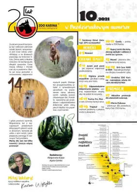 ZOO Karina - gazetka promocyjna Magazyn ZOO Karina 10/2021 od piątku 01.10 do niedzieli 31.10 - strona 3