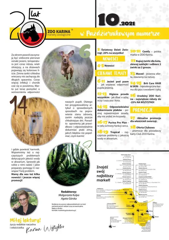 ZOO Karina - gazetka promocyjna Magazyn ZOO Karina 10/2021 od piątku 01.10 do niedzieli 31.10 - strona 3