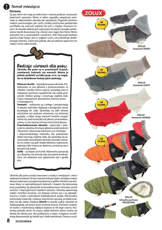 ZOO Karina - gazetka promocyjna Magazyn ZOO Karina 10/2021 od piątku 01.10 do niedzieli 31.10 - strona 8