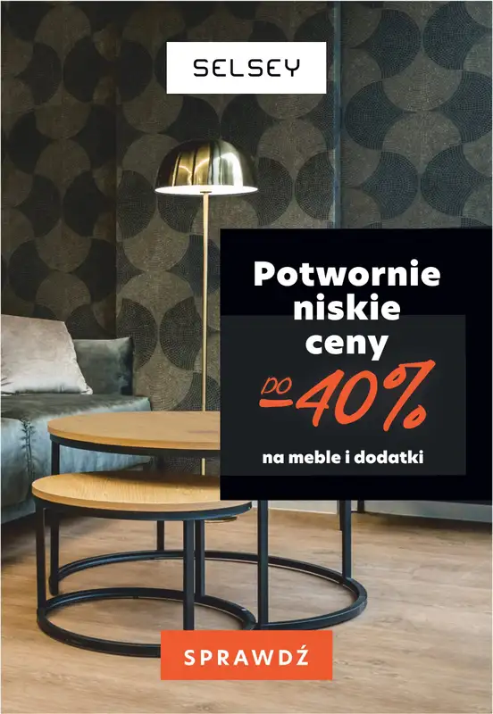 Selsey - gazetka promocyjna Straszne rabaty do -40% na meble i dodatki od czwartku 28.10 do poniedziałku 01.11