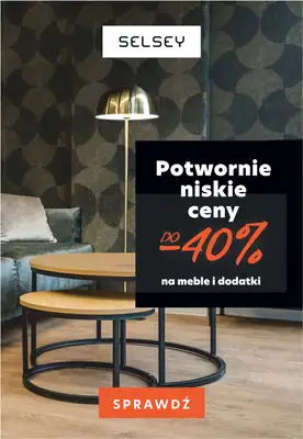 Selsey - gazetka promocyjna Straszne rabaty do -40% na meble i dodatki od czwartku 28.10 do poniedziałku 01.11 Selsey - gazetka promocyjna Straszne rabaty do -40% na meble i dodatki od czwartku 28.10 do poniedziałku 01.11