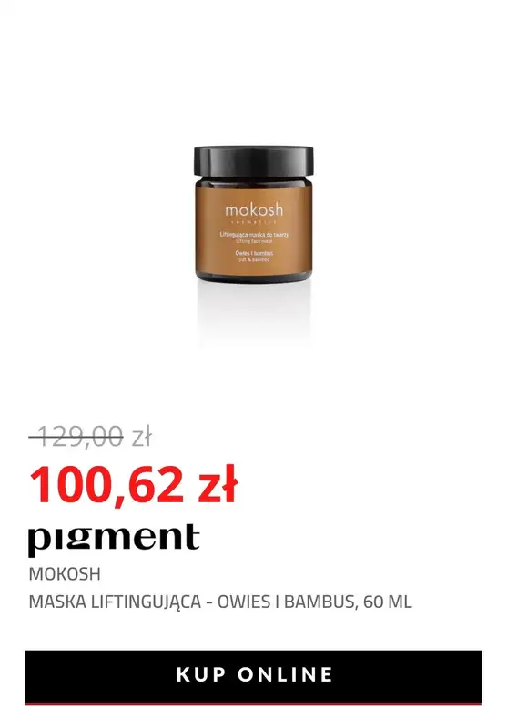 Drogeria Pigment - gazetka promocyjna -22% na markę Mokosh od wtorku 02.11 do niedzieli 07.11 - strona 7