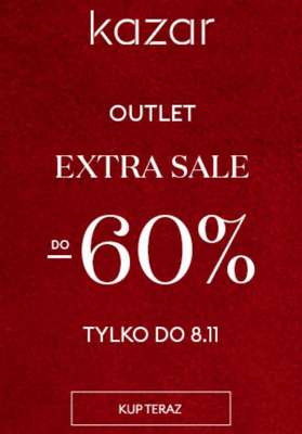 Kazar - gazetka promocyjna Do -60% extra sale od środy 03.11 do poniedziałku 08.11