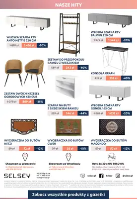 Selsey - gazetka promocyjna GAZETKA do -40% na meble i dodatki od piątku 05.11 do poniedziałku 06.12 - strona 8 Selsey - gazetka promocyjna GAZETKA do -40% na meble i dodatki od piątku 05.11 do poniedziałku 06.12 - strona 8